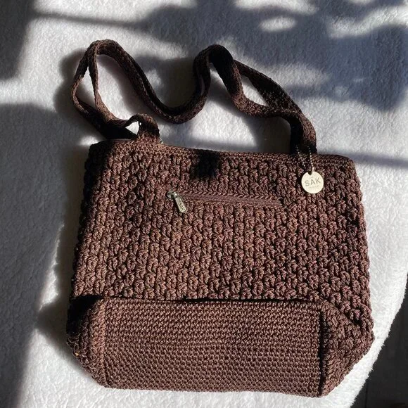 The Sak Woven Brown Shoulder Bag - Picture 4 of 16